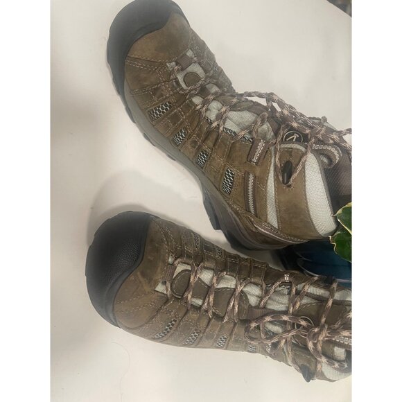 Keen Unisex Targhee II Mid Waterproof Hiking Boots Size 9W, 8M  Okive Brown - Picture 3 of 13